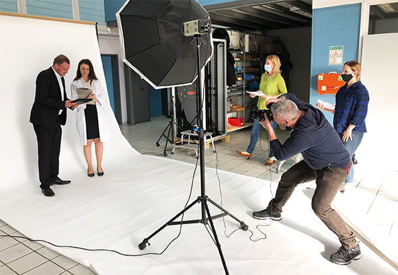 Bild eines Fotoshootings bei Abel & Käufl