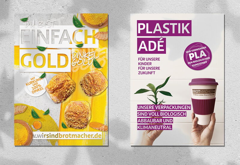 Außenwerbung Bäckerei Brotmacher