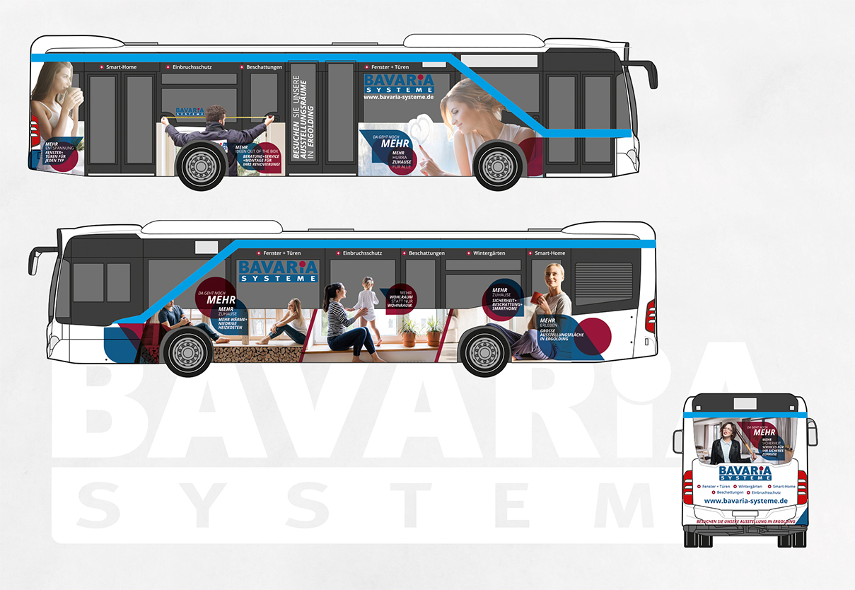 Stadtbuswerbung Bavaria Systeme