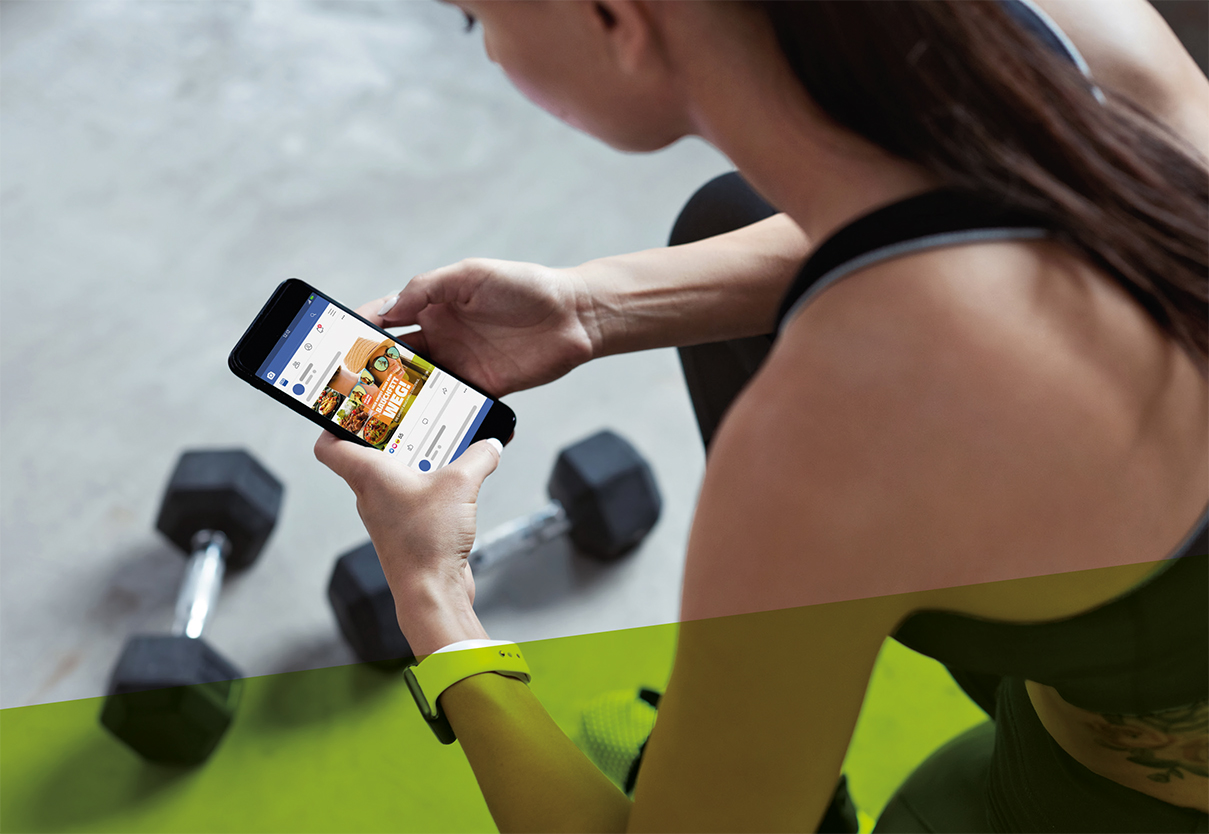 Bild einer Social Media Anzeige der Firma Figurscout der Kampagne Bauchfett weg