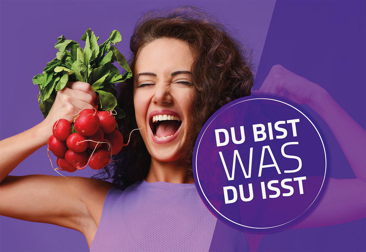 Bild eines Banners der Firma Figurscout für die Kampagne Meine Superkraft ist essen