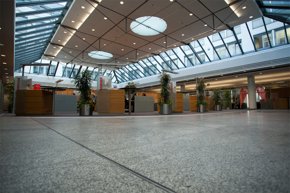 Aufnahmen von Bankschaltern