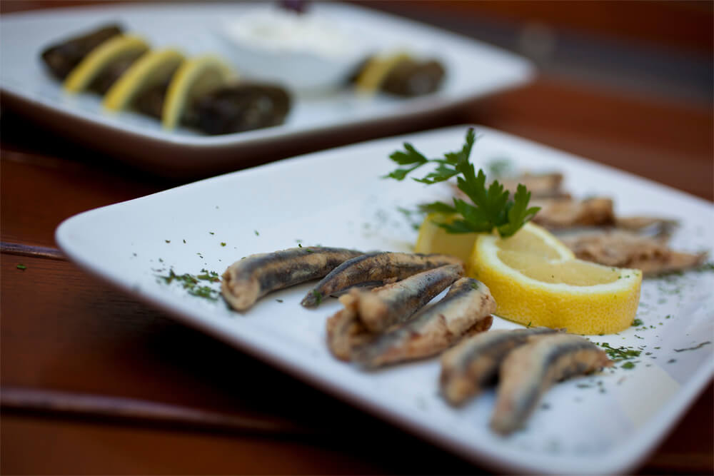 gebratene Sardellen
